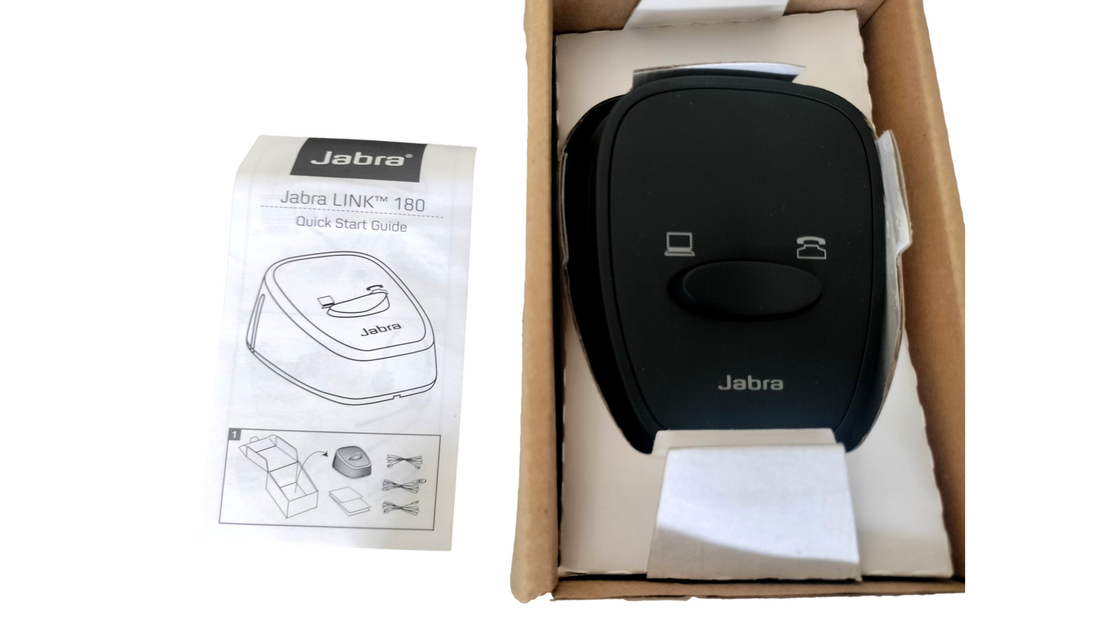 New JABRA LINK 180 180-09 Link 180 Switch Desk phone and PC