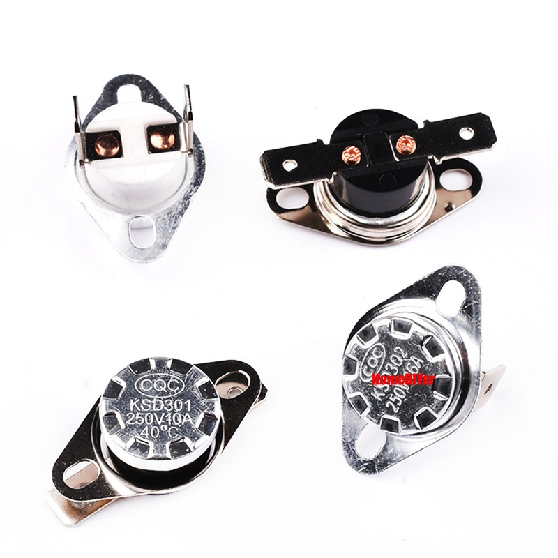 KSD301 Temperature Controlled Switch Range 40°C-150°C Normally Open NO 250V 10A