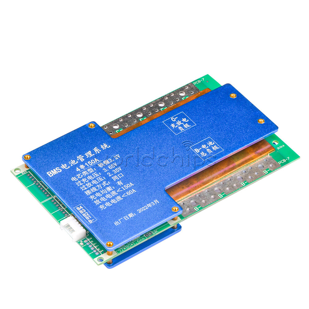 4S 14.6V LiFePO4 Balanced Charging Protection Board 100A/150A/200A Temp Control