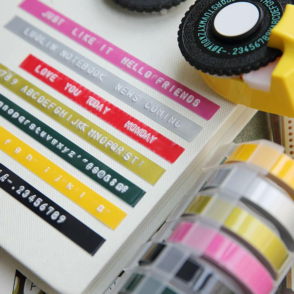 5PK Label Replace for Dymo 3D 9mm Plastic Embossing Tape Xpress Label Maker 3/8″