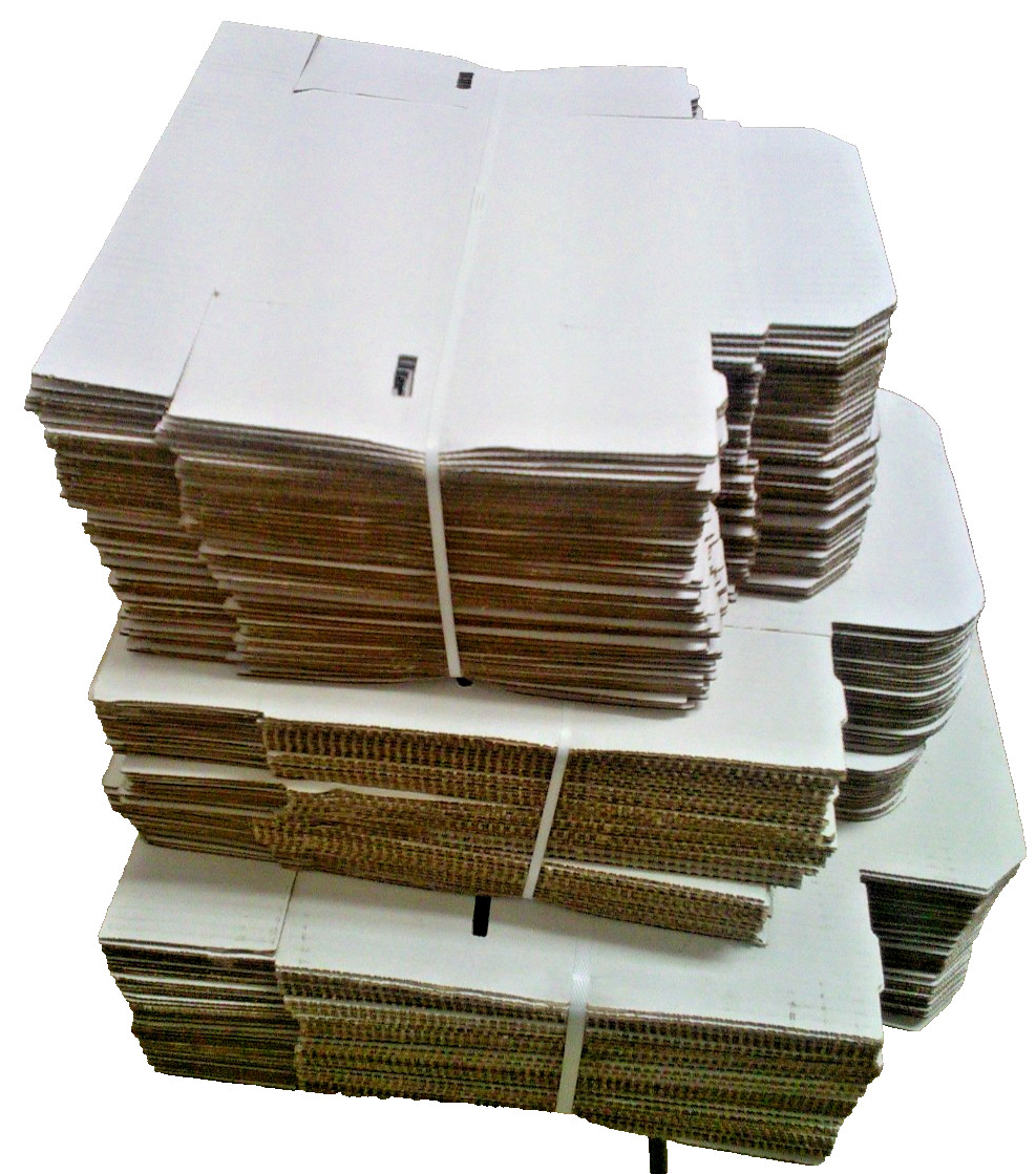 8x6x4 White Corrugated Shipping Mailer Packing Box Boxes 8″ x 6″ x 4″ 50/bundle