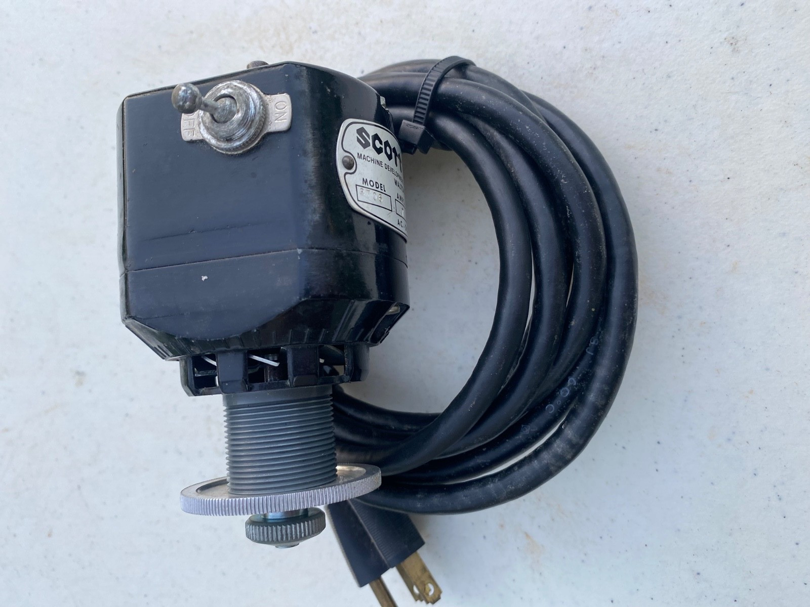 Scott Pantograph Engraver Motor 3706 Model 115 Volts Turns On Spins