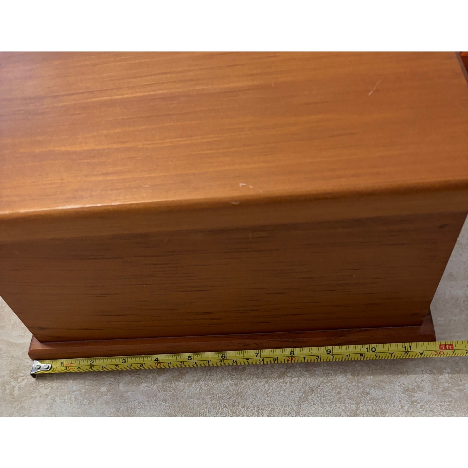 Vintage Wooden Tabletop Organizer Stationary Cabinet Writing Box 12″x 8″ 1648