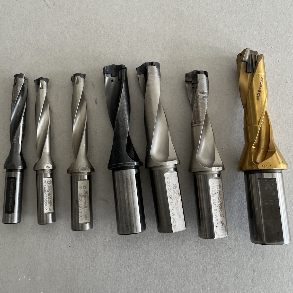 Ingersoll Carbide-Tipped Milling Bit End Mill 7/16in 2-Flute Lot of 7