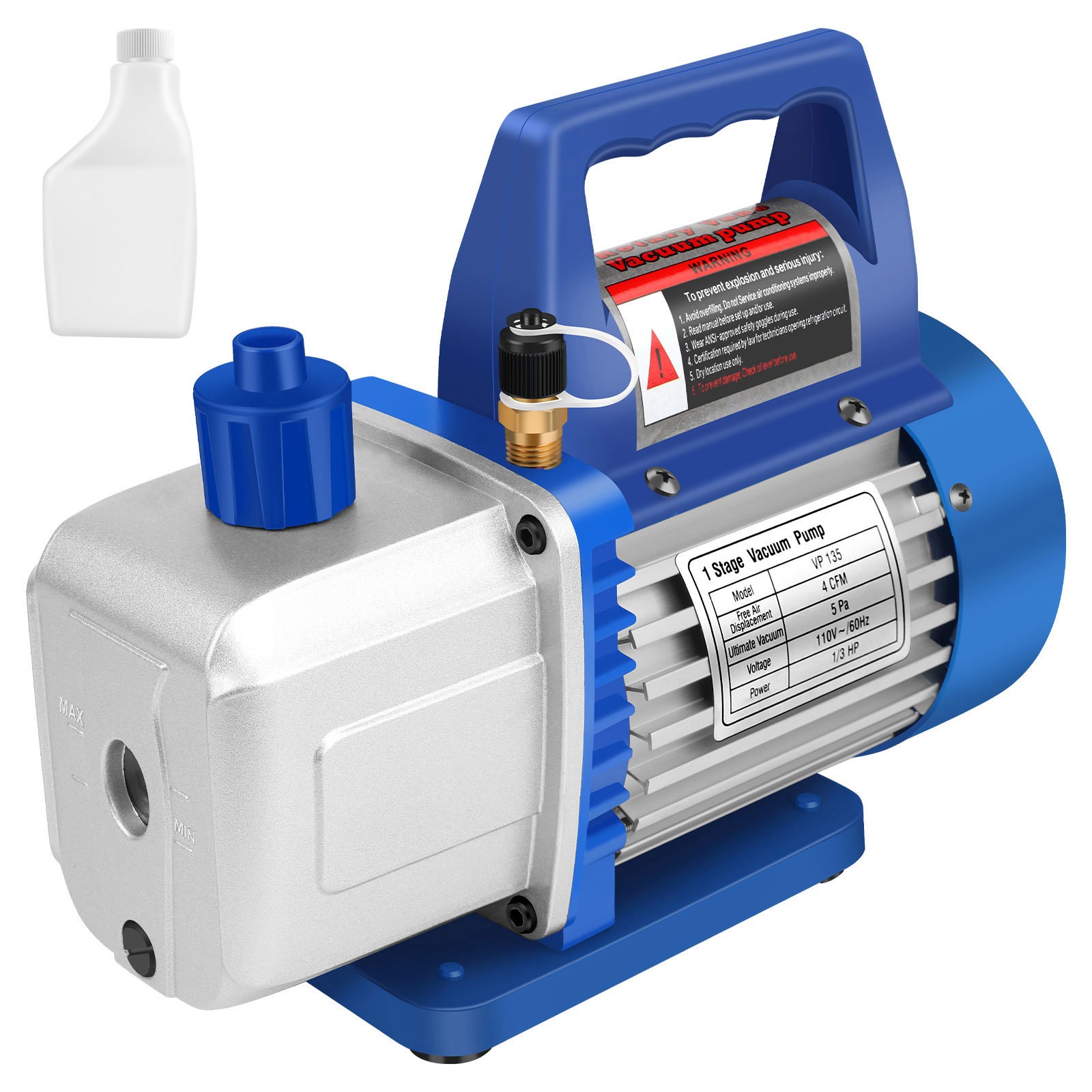 Refrigeration Vacuum Pump Refrigeration Air Conditioning Pump Air 4CFM 1/3HP