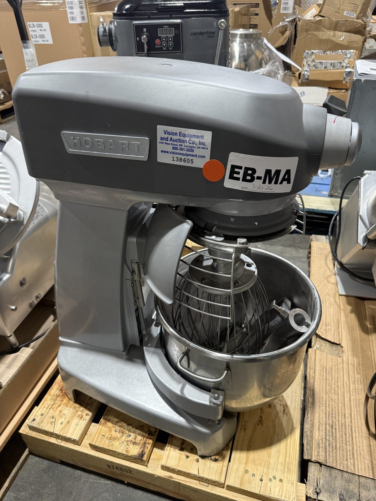 2026 HOBART HL200 20QT. BAKERY DOUGH MIXER W/ BOWL, BOWL GUARD and ALL ATTACHMEN