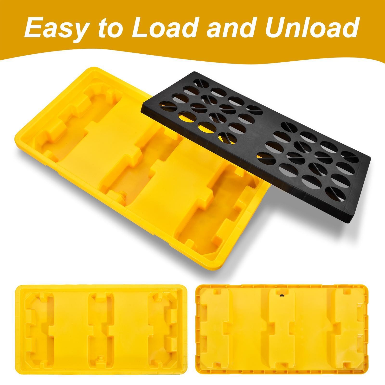 2 Drum Modular Spill Containment Platform, for Industrial Garage Basement