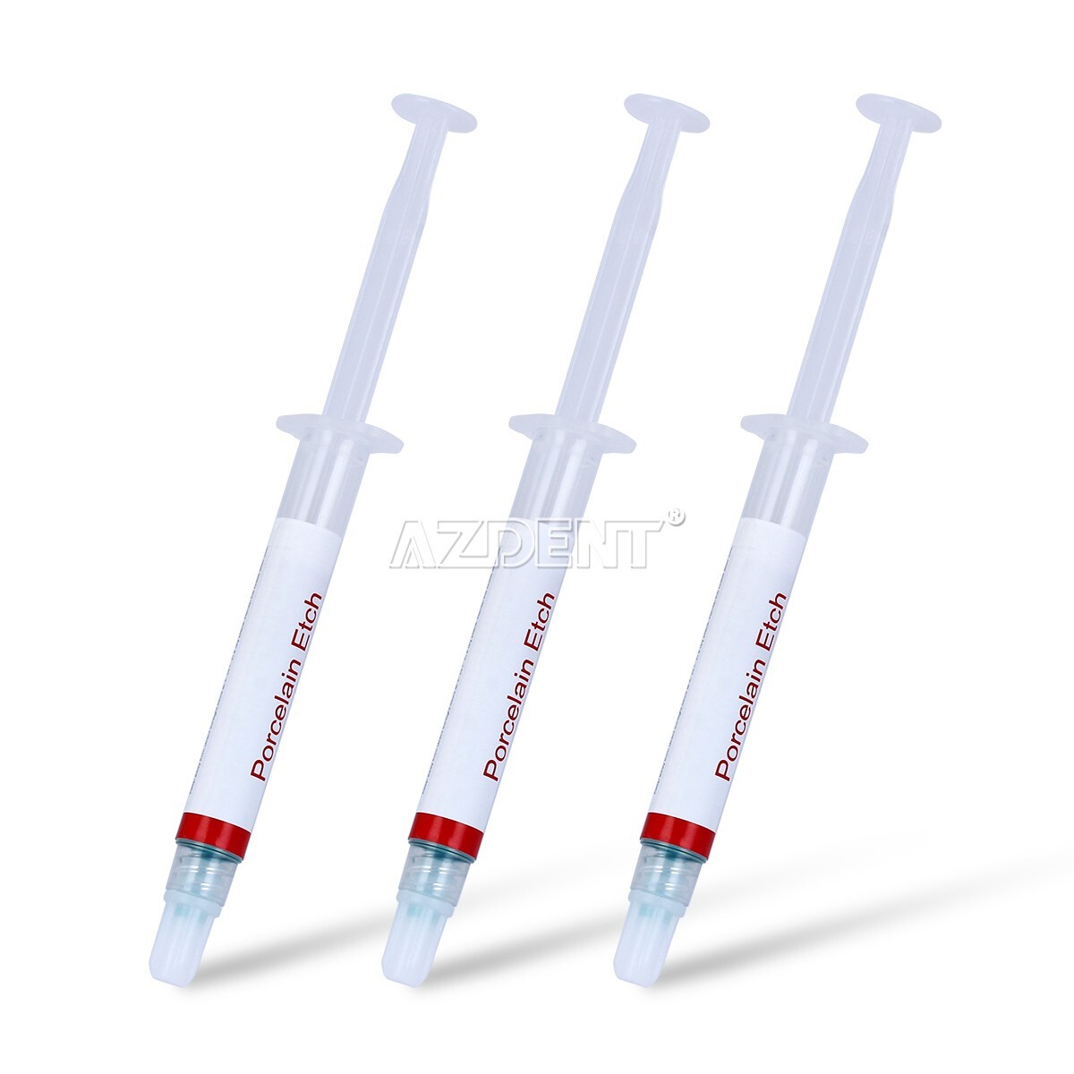 Dental Porcelain Etch Gel 9.5% Hydrofluoric Acid Etchant &3X Disposable Tips USA