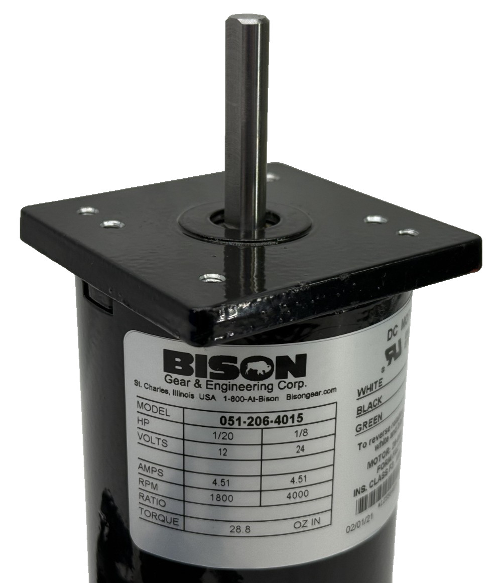BISON Gear & Engineering Corp. 051-206-5015 DC Motor