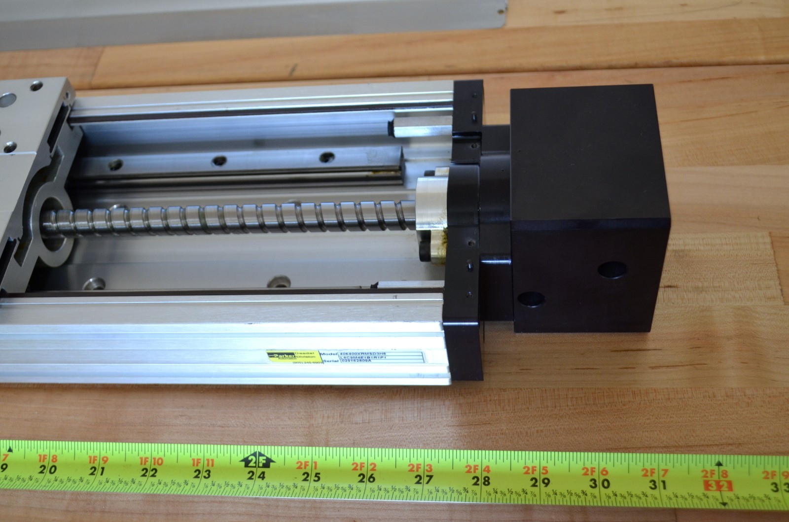 Parker 406XR Linear Ballscrew Actuator 400mm Stroke 10mm Lead 406XRMS-D3 , 92mm