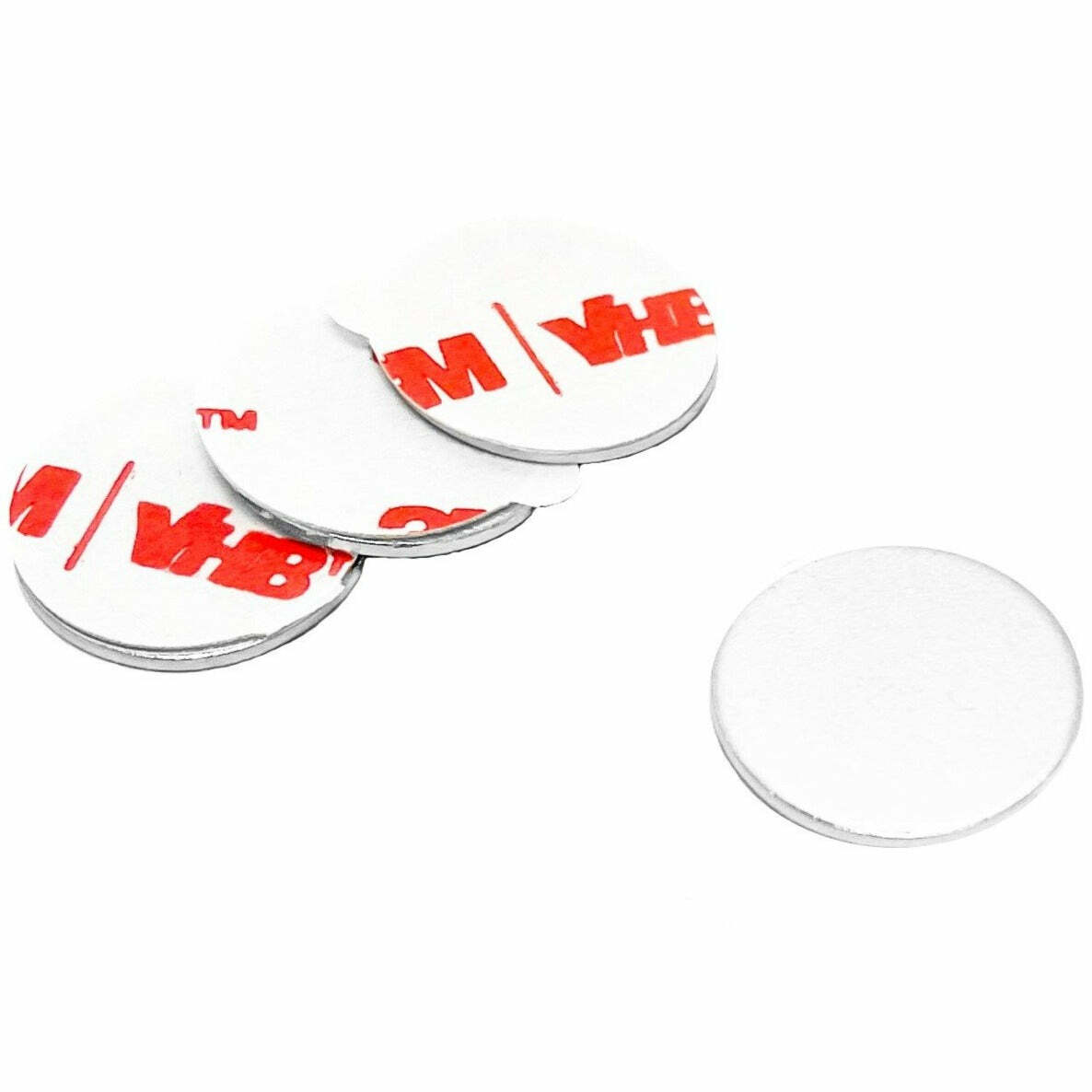 3/8 Inch Steel Disc with 3M Adhesive, Blank Metal Strike Plates (80 Pack)