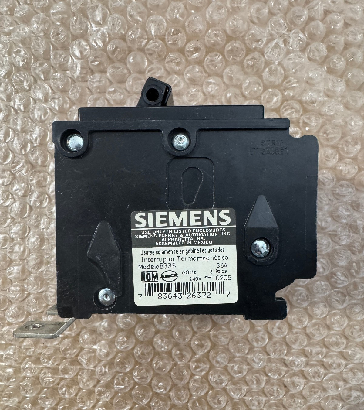 Siemens B335 Bolt-on Circuit Breaker 3P 35A 240V New Free Shipping