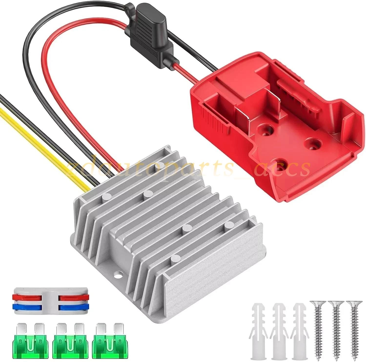 18v to 12v Step Down Converter for Milwaukee M18 Power Wheels Battery Adapter