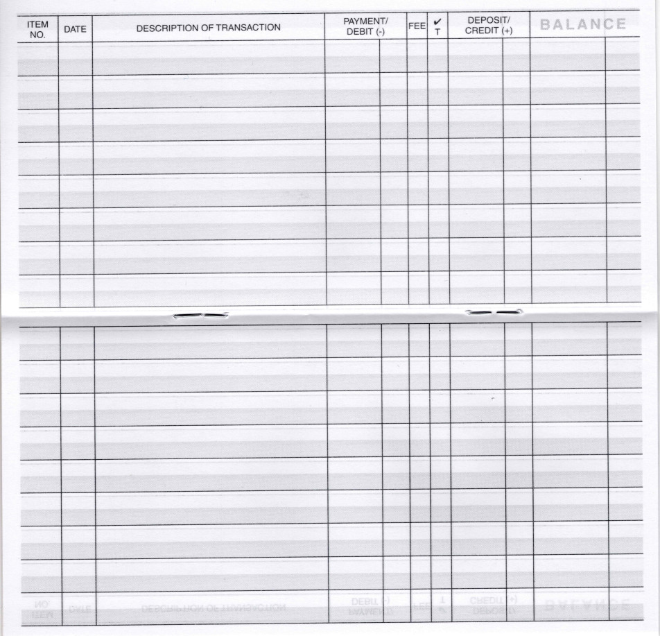 Checkbook Transaction Registers, 2026-2027-2028 Calendars by Easy Read Register