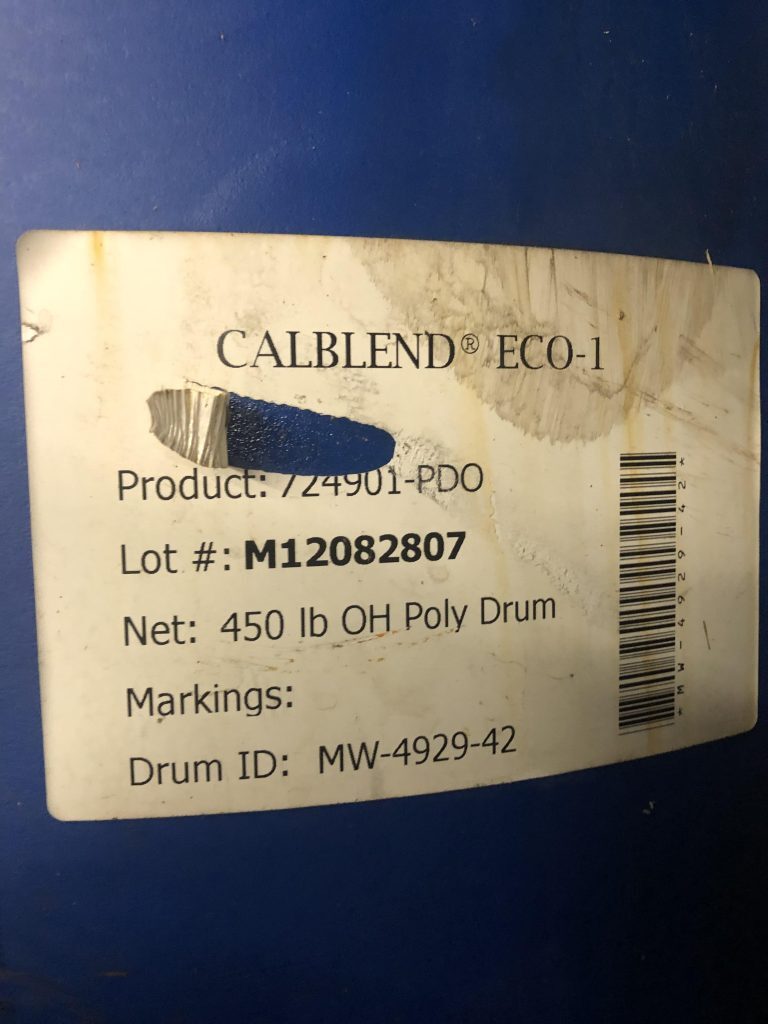 Calblend Eco 1 55 gallon drum barrel of surfactant