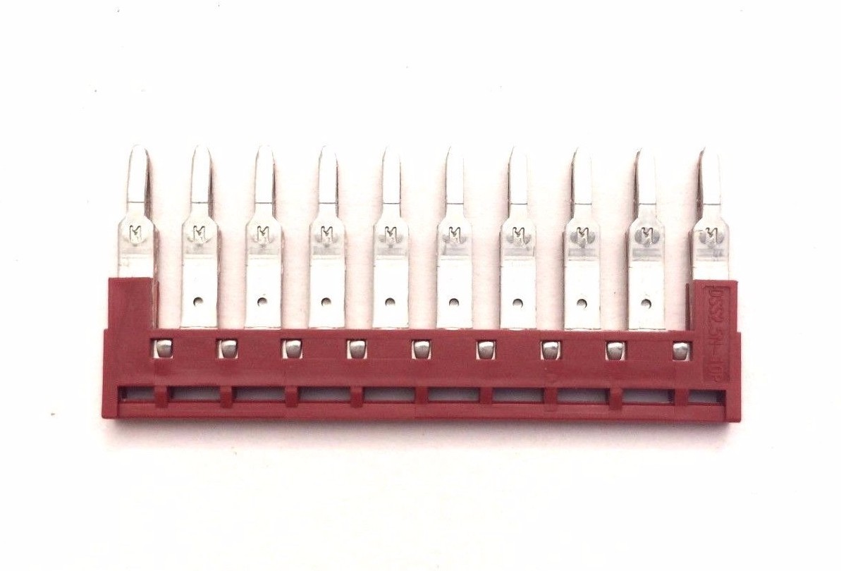 DIN Rail UL Dinkle Jumpers DSS2.5N-10P 12 AWG 10 Pole for DK2.5N 5 Quantity
