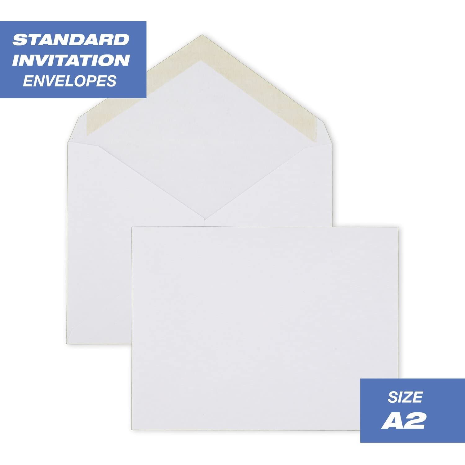 Mead A2 Invitation Envelopes, 4-3/8″ x 5-3/4″, 1 Count (Pack of 100), White
