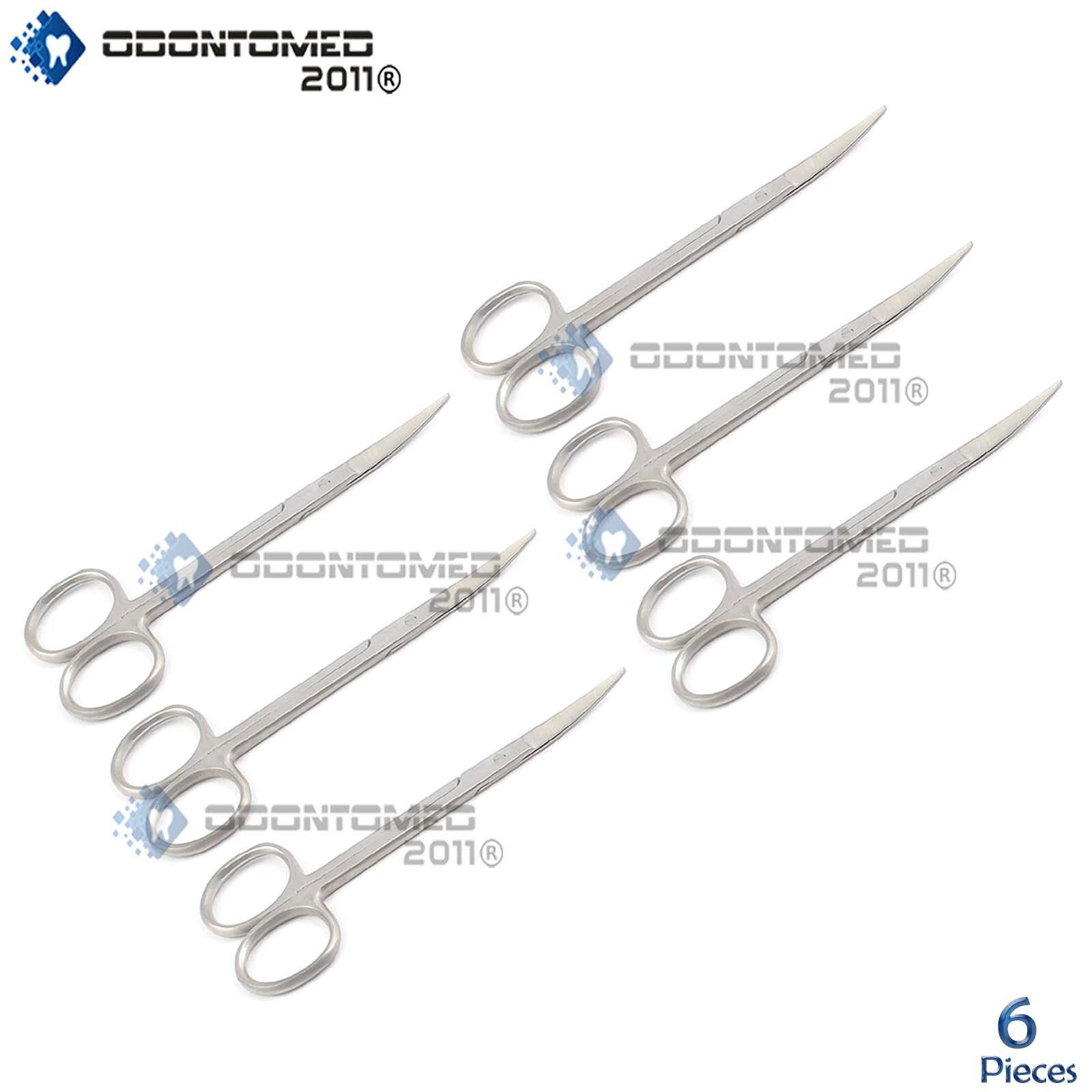 6 Iris Scissors 4.5″ Curved Surgical Dental Instruments