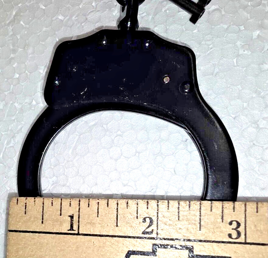 MTech USA 4508-DLB Series Double-Lock Handcuffs Carbon Steel, Nickel Black, NIB