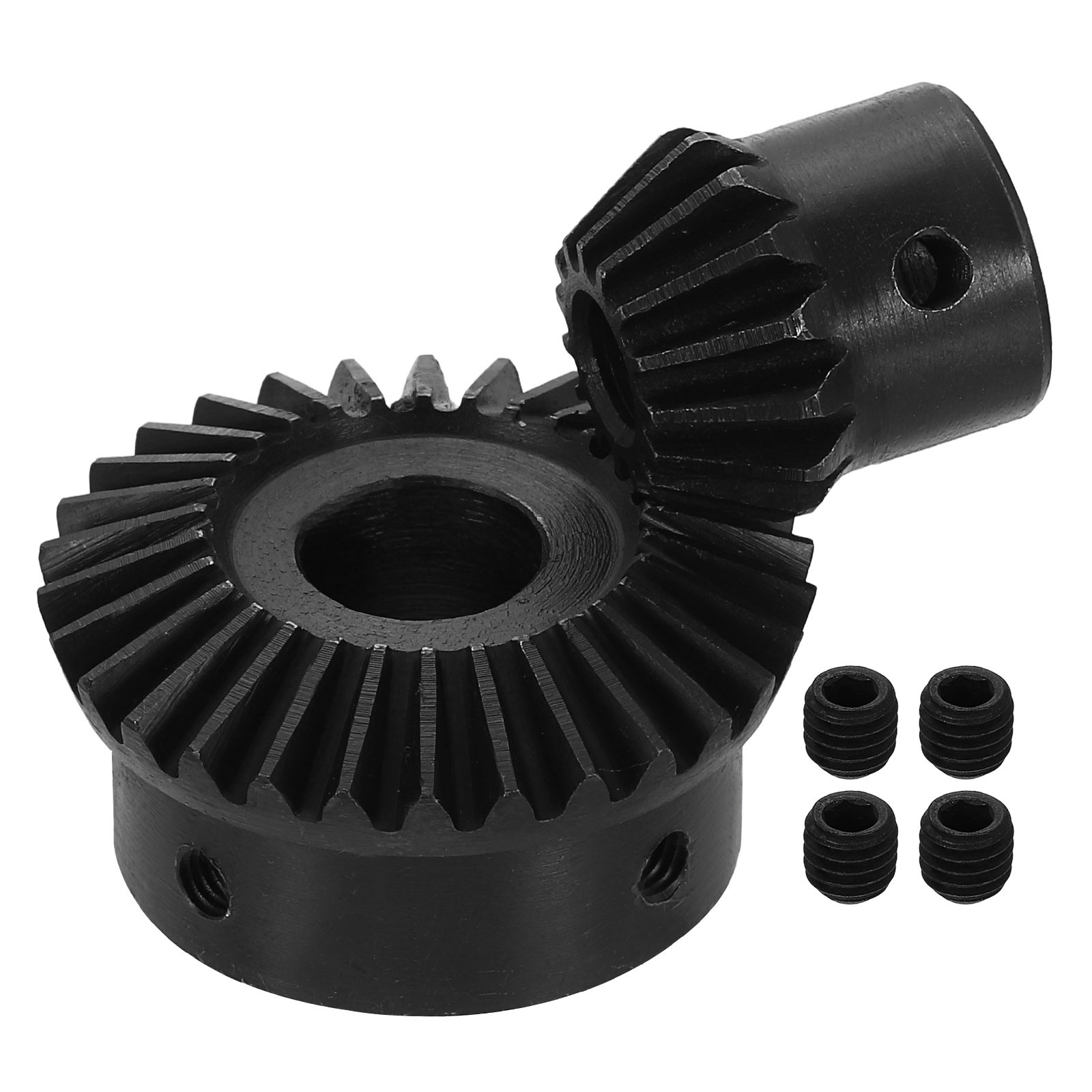 2Pcs Tapered Bevel Gear Set, 1.5 m 1:2 (15T/30T) Bevel Gear(8/14mm Shaft Hole)