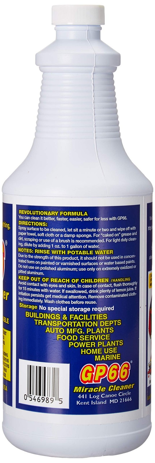 GP66 Green Miracle Cleaner Super Size (32 oz) – Powerful American M… Fas