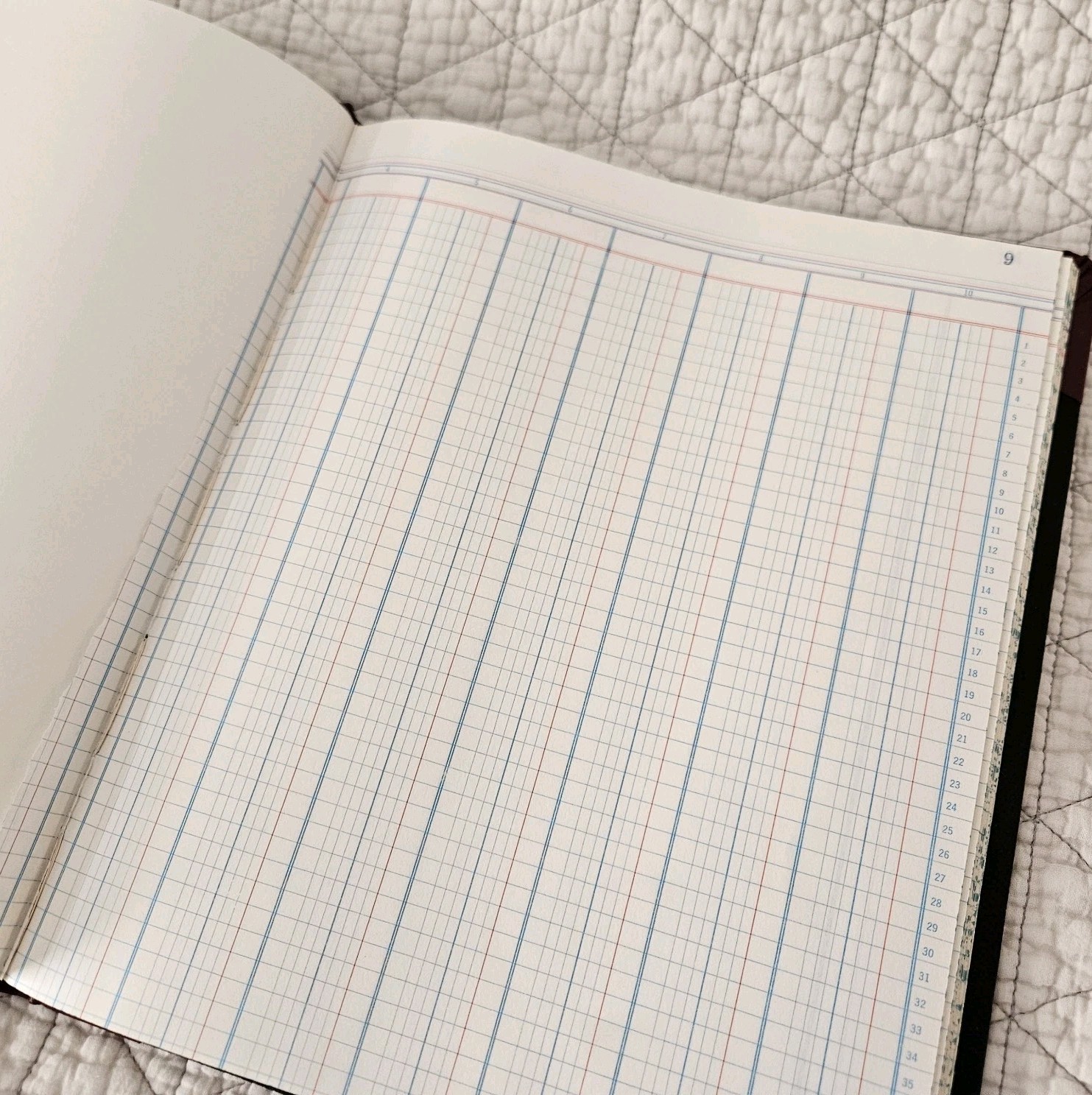 Vtg Standard Blank Books No. 1602 Ledger By Boorum & Pease Co. 150 Pages