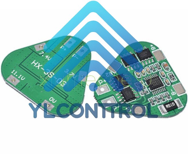 12.6V 11.1V 3S 5A 18650 Li-ion Lithium Battery BMS Protection PCB Board Triangle