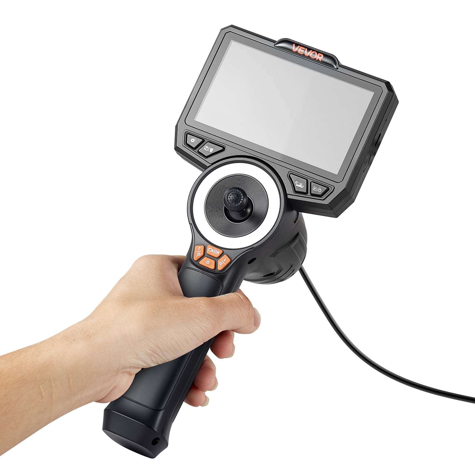 VEVOR 360° Articulating Endoscope Camera with 0.15″ Ultra Slim Lens 4.5″ Screen