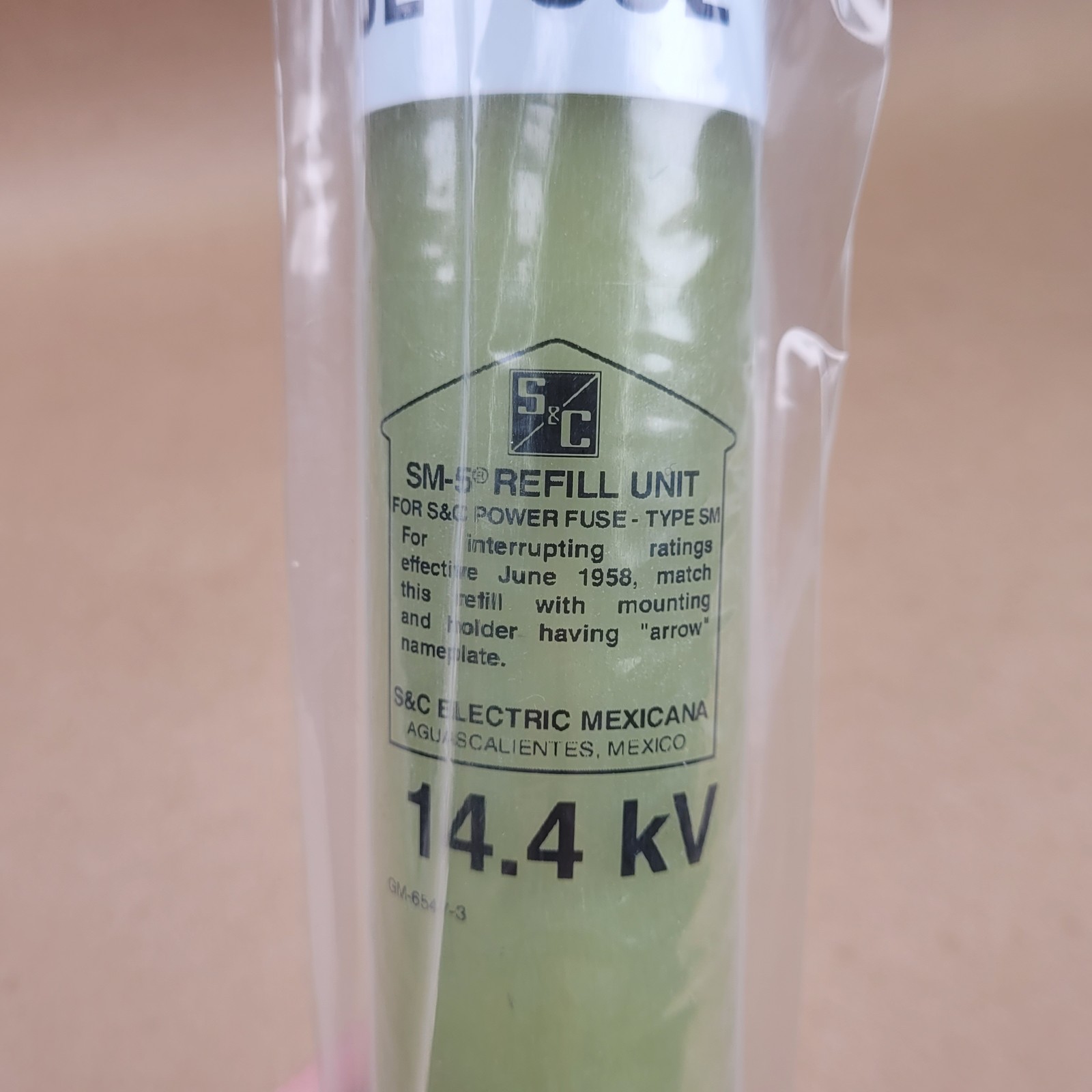 S&C Electric 132125R4 Refill Unit, 14.4 KV, 80A – NEW