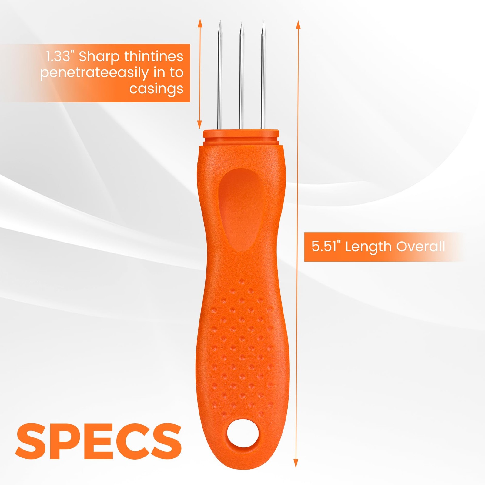 Wutfly 5.5 inch long 3 sharp prongs Sausage Pricker Tool