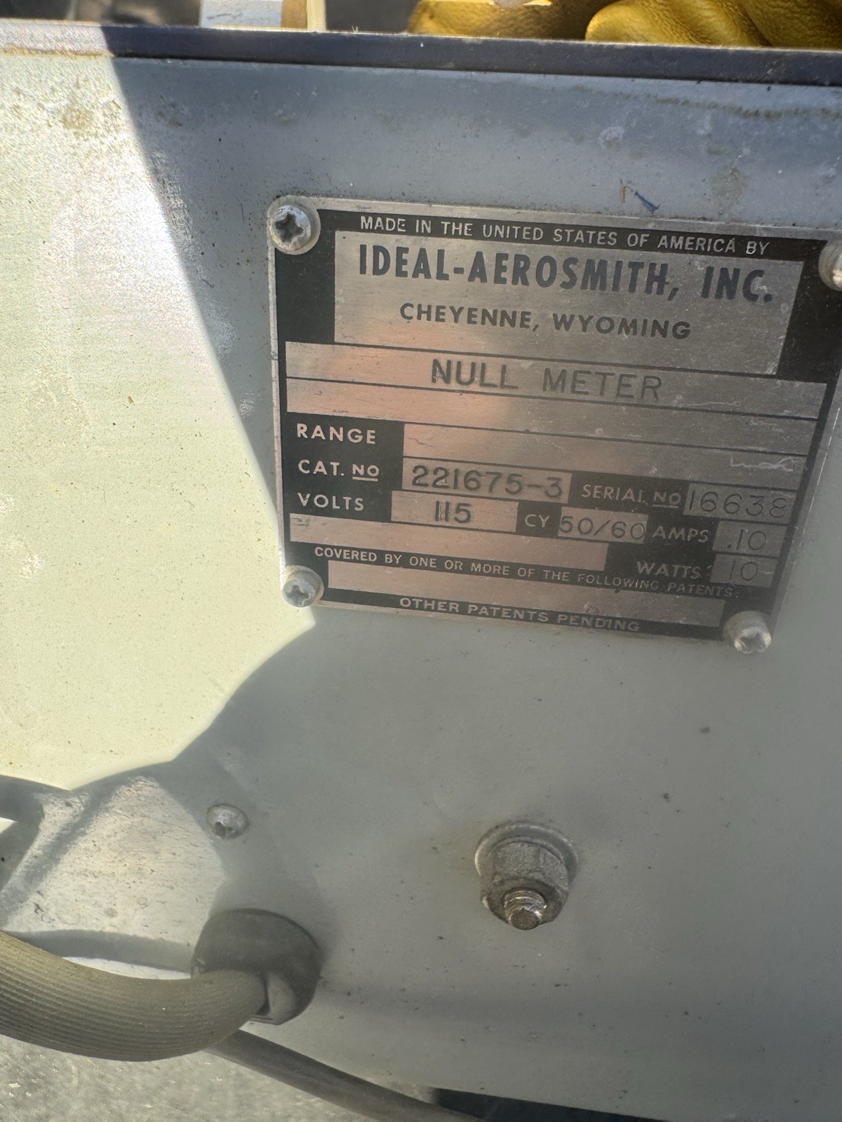 Ideal Aerosmith Null Meter