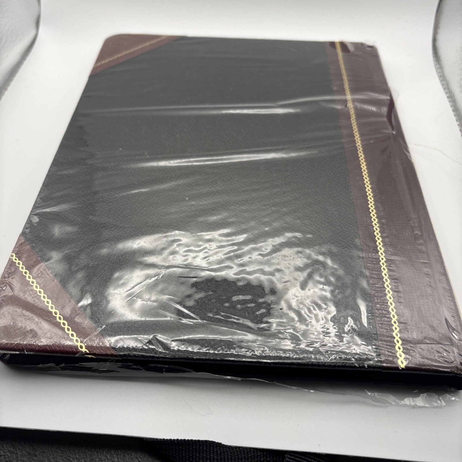 Vintage Boorum & Pease Columnar Account Book Record Rule Black Cover 150 Pg