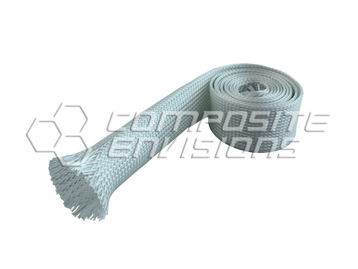 Fiberglass E-Glass Cloth Fabric Sleeve 0.5″/12.7mm Diameter 11.5oz 389gsm