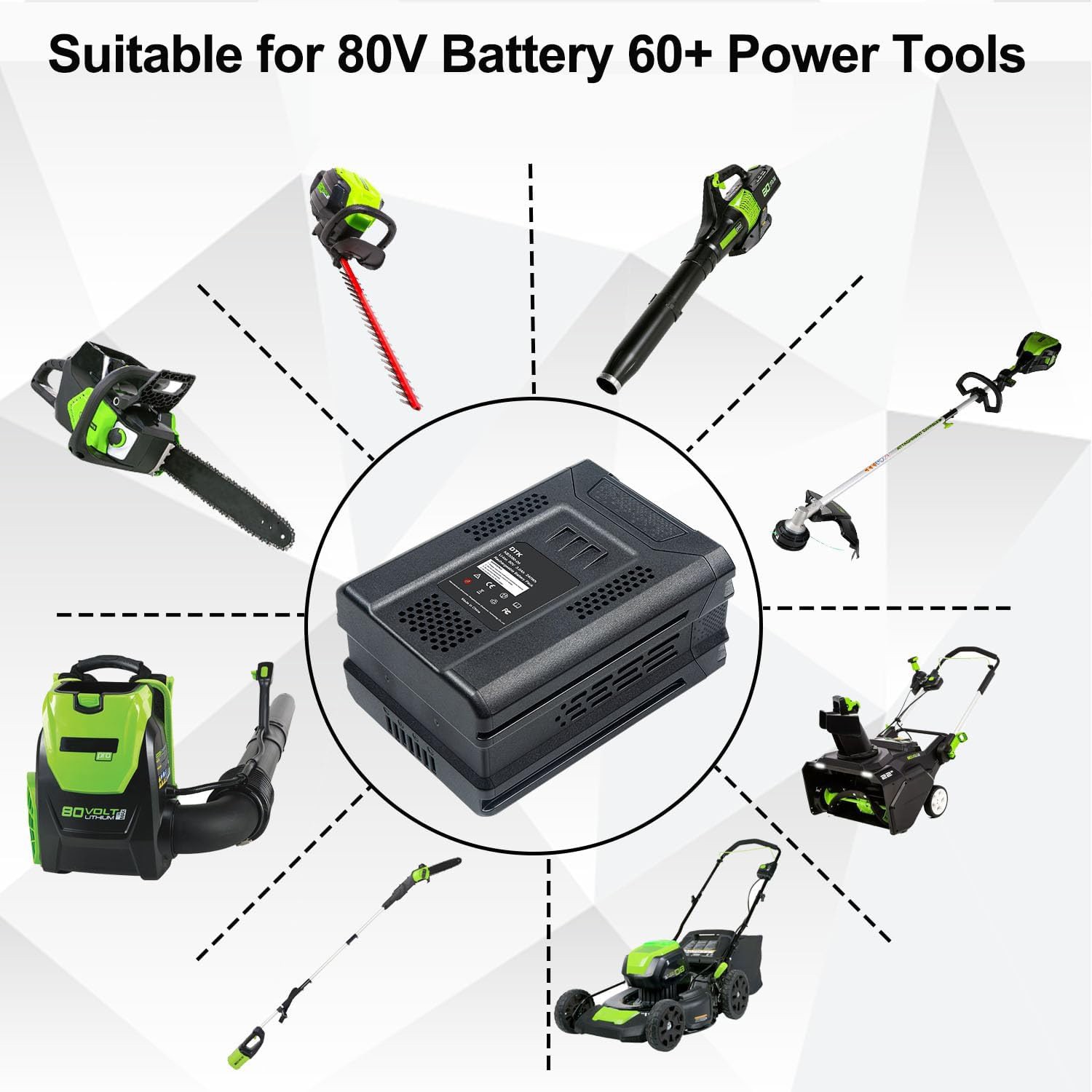 100% 3.0Ah 80V Max Lithium Ion Battery for Kobalt KB280-06 KB2580-06 KB680-06
