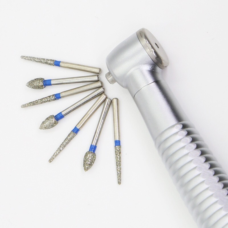 100 Pcs Dental Diamond Burs SR-11EF FG 1.6mm for High Speed Handpiece 10Pcs/Pack
