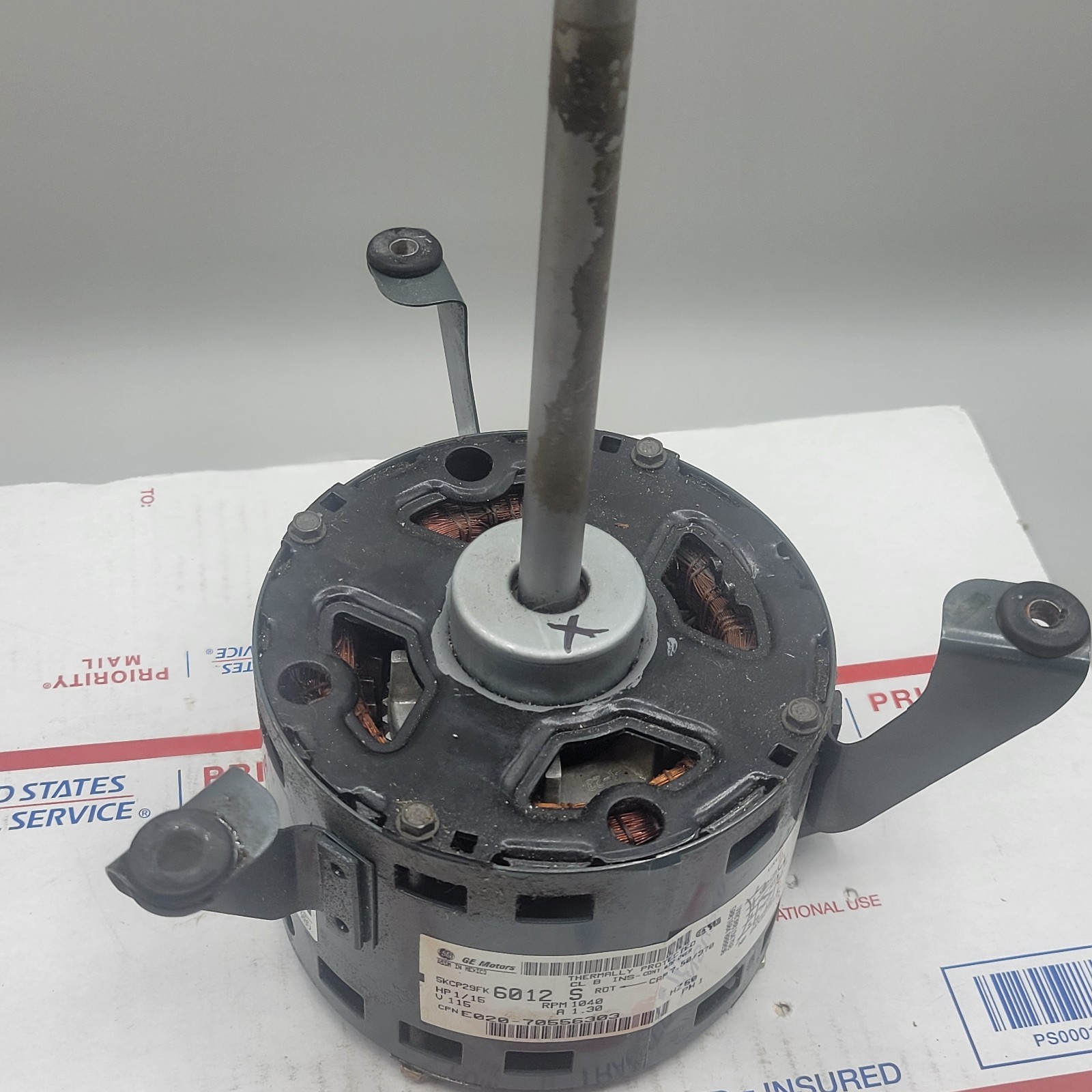 GE Motors 5KCP29FK6012S 1/15 HP 1040 RPM 115V CPNE020-70556303 USED