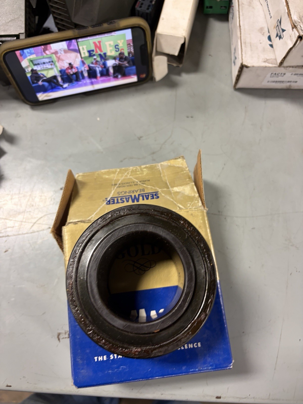 NEW SealMaster ER-35 Ball Insert 2 3/16” 70101 Gold Line Bearing