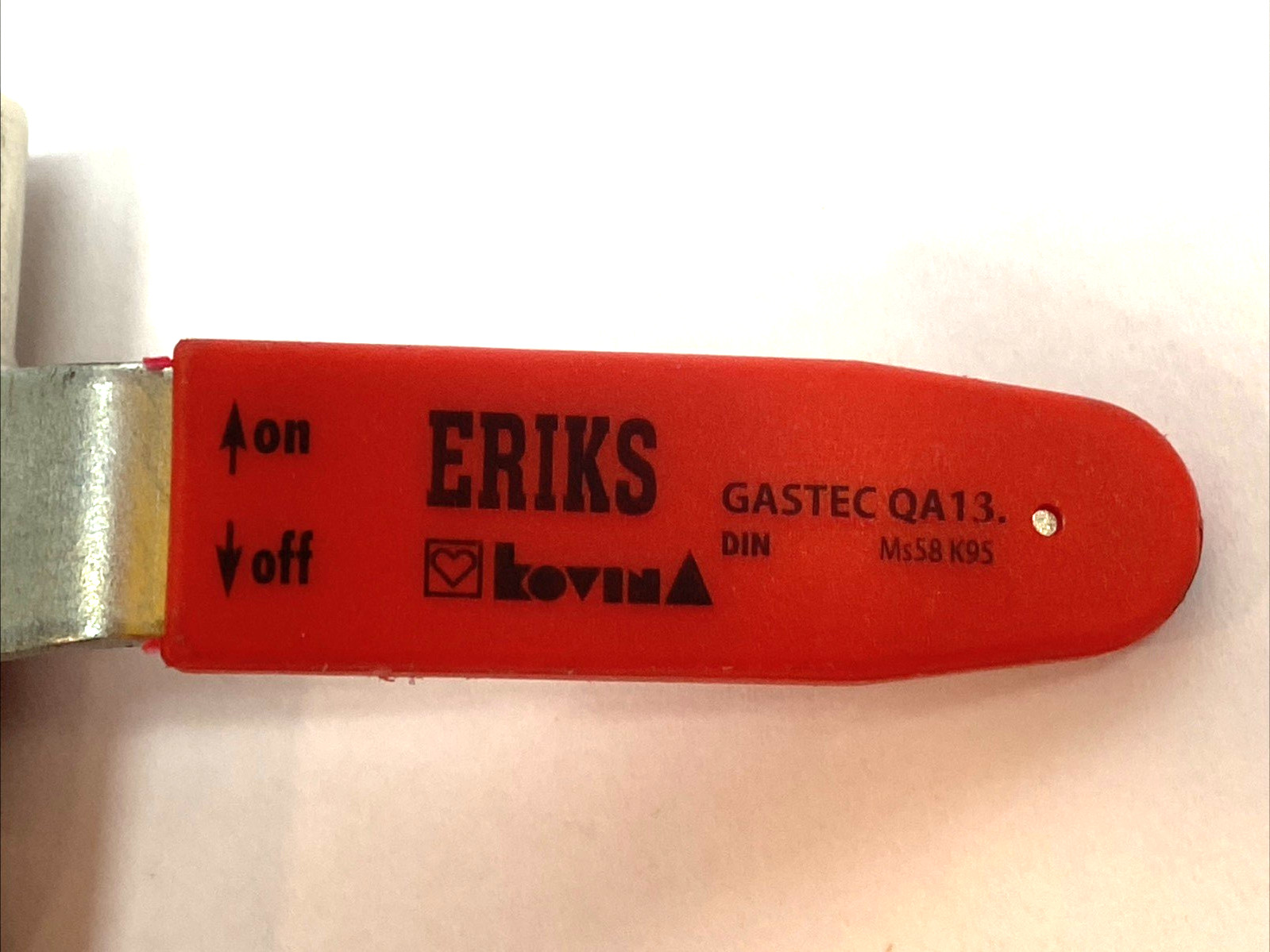 Eriks Gastec DIN K95 Gas Regulator Valve Ms58 Brass Pressure Control