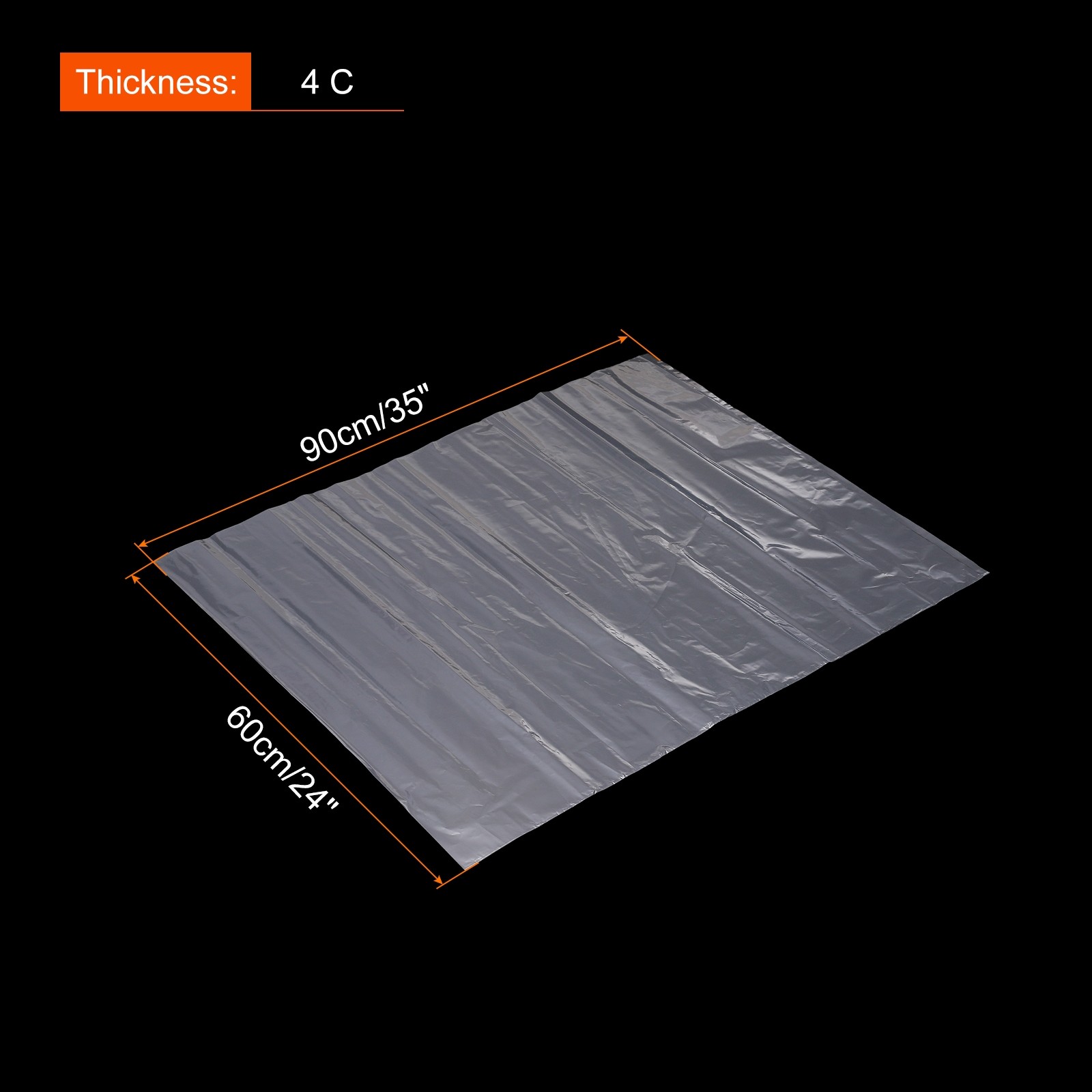 30 Pcs Clear Flat Open Plastic Poly Bags 24×35 Inch 1.6 Mil Packaging Bags