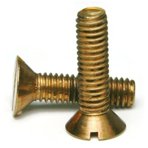 #8-32 | Silicon Bronze Slotted Flat Head Machine Screws – Select Length & Qty