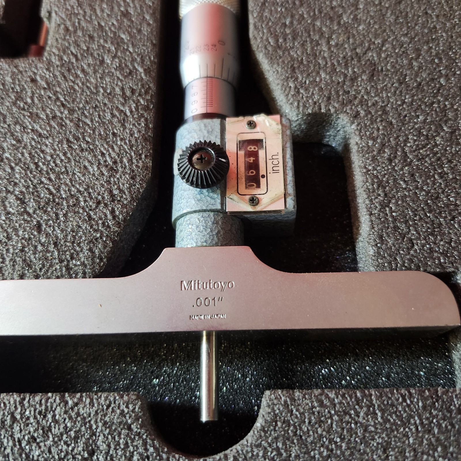 Mitutoyo Depth Gage Micrometer Kit DMC4-6″K 229-132 Great Condition With Box