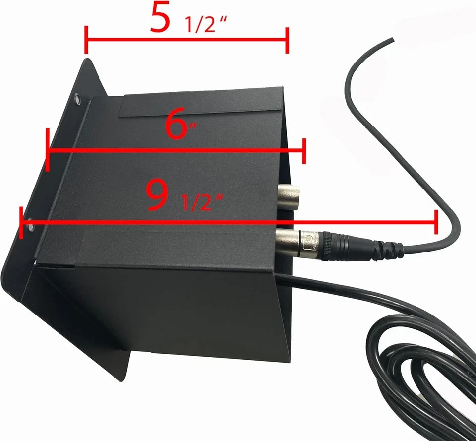Procraft Recessed Floor Pocket – Mini Stage Connectivity Box with a 2-Hole Lid;