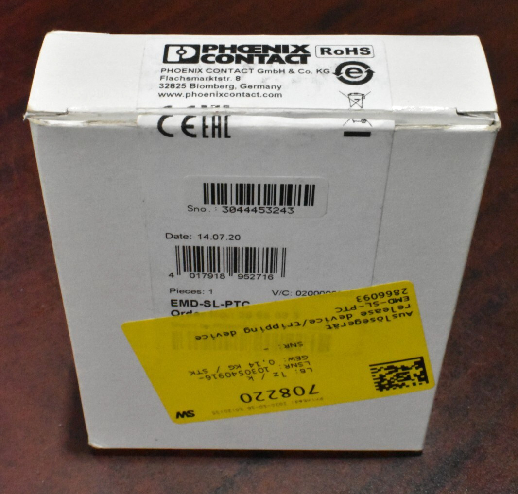 Phoenix Contact EMD-SL-PTC Thermistor Motor Temperature Monitor Relay