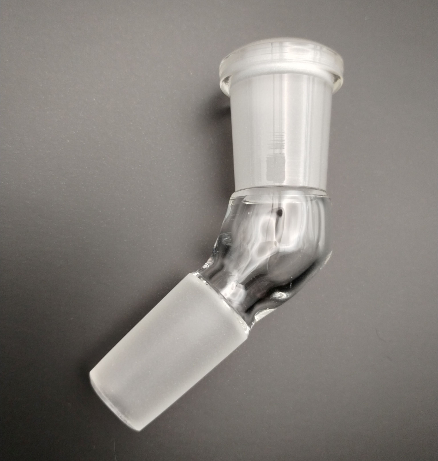 B Quality 14mm 45 Degree Angle Glass Ground Joint Attachment Adapter GonG Elbow