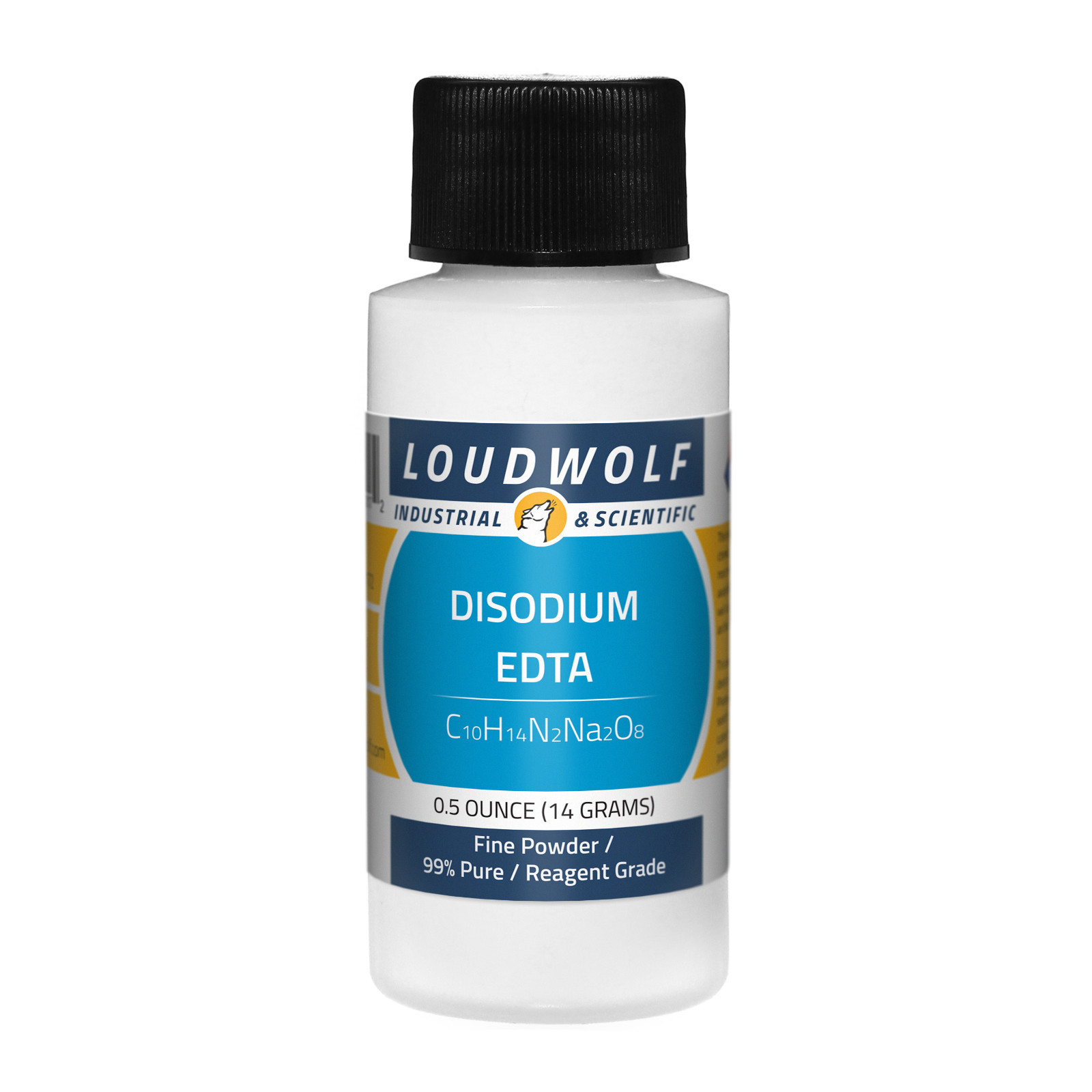 Disodium EDTA, 0.5oz, Reagent Grade 99% Pure, Sturdy Bottle SHIPS SAME DAY