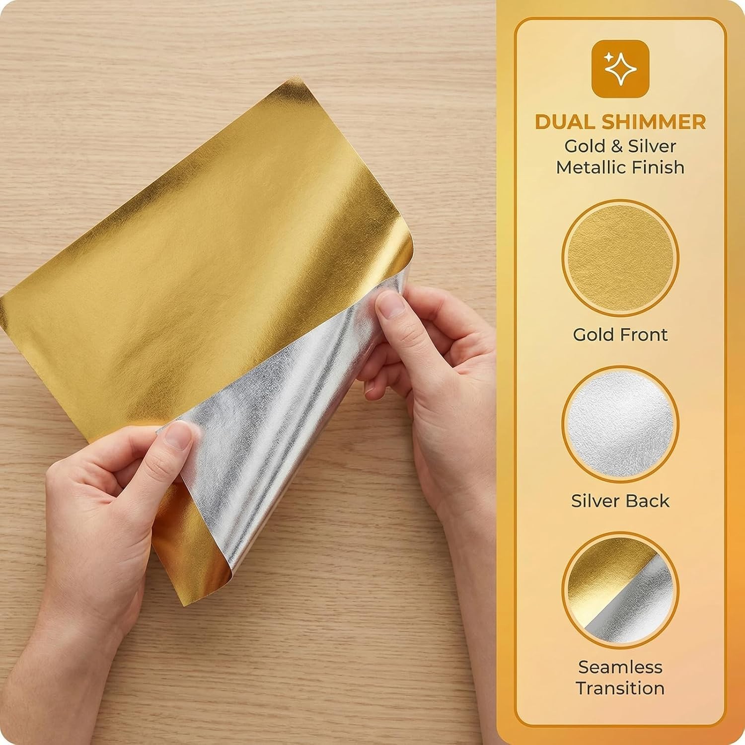 Metal Embossing Foil Sheets Kit – 30 Sheets for Artistic Decorations & Gifting