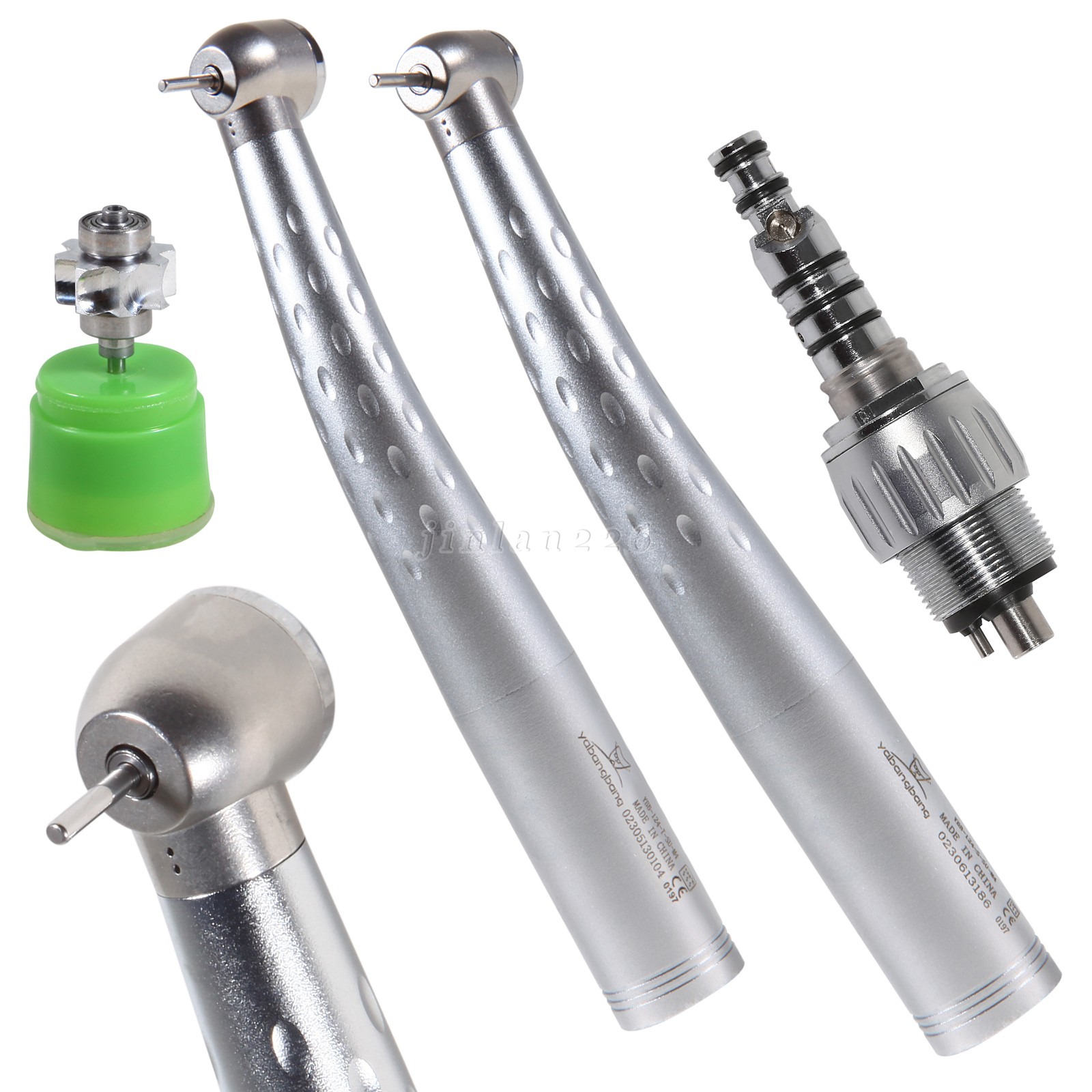 Dental High Speed Fiber Optic LED Turbine Handpiece 6Hole Coupler KaVo Style