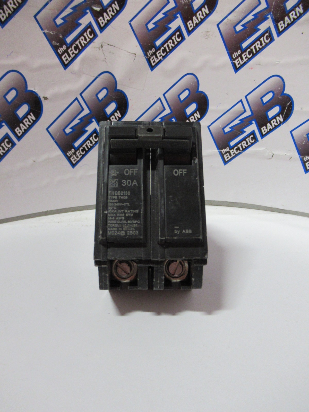 GE ABB THQB2130 Circuit Breaker 30 Amp 240 Volt 2 Pole Bolt On 10K -WARRANTY