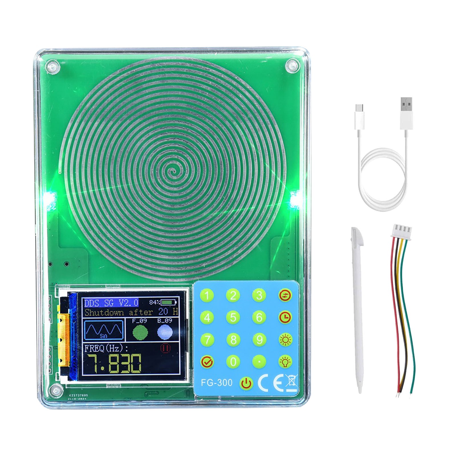 Low Frequency Wave Generator with 7.83Hz Default and 0.001Hz-200kHz Tuning