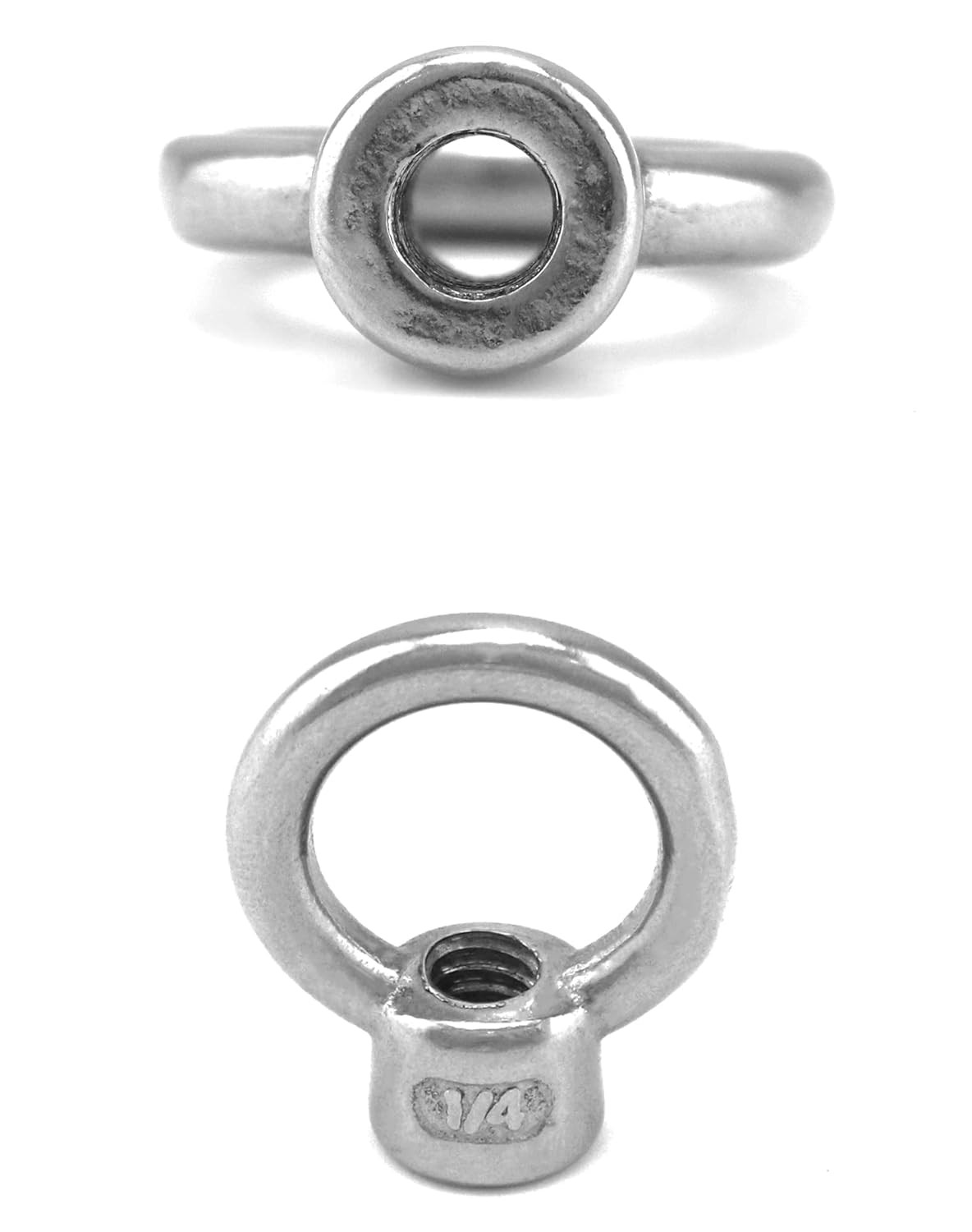 Lifting Eye Nut 10 Pack 1/4″ UNC Marine Grade Stainless Steel 316